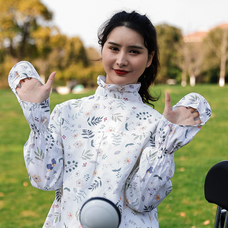 Electric car sunblock clothing whole body long style sunblock shawl woman bike sunblock clothing cotton whole body extension hair substitute