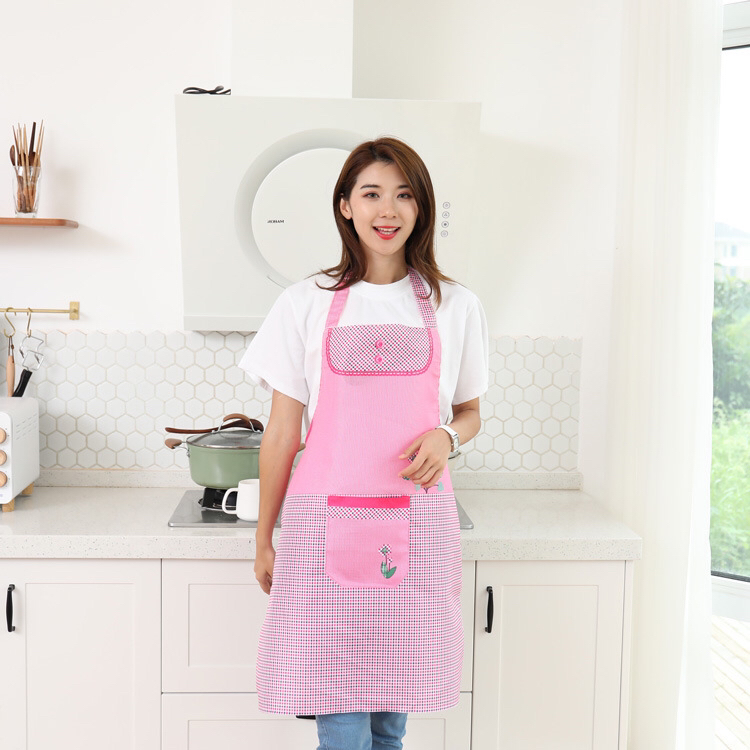 Household Neck-Hanging Apron Customizable Logo Advertising Bib Adult Waist Skirt Female Kitchen Apron Household Neck-Hanging Apron Customizable Logo Advertising Bib Adult Waist Skirt Female Kitchen Apron