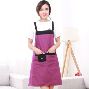 Factory Direct Sales Bear Head Waterproof and Oilproof Apron Home Kitchen with Hand-Wiping Apron Cafe Work Clothes Overclothes
