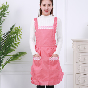 Factory Direct Sales Bear Head Waterproof and Oilproof Apron Home Kitchen with Hand-Wiping Apron Cafe Work Clothes Overclothes