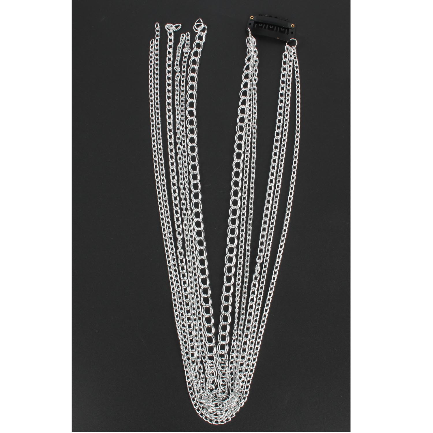 Europe and America Cross Border Wig Extension Chain Silver-Plated Tassel Hair Chain Headdress Head Chain BB Clip 11230