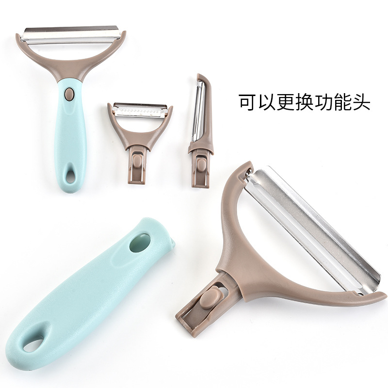 Creative Kitchen Gadgets Three-Piece Planer Set Three-in-One Peeler Multifunction Paring Knife Three-Piece Set