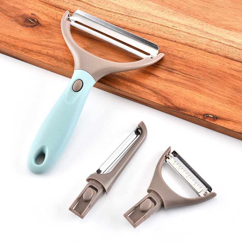 Creative Kitchen Gadgets Three-Piece Planer Set Three-in-One Peeler Multifunction Paring Knife Three-Piece Set