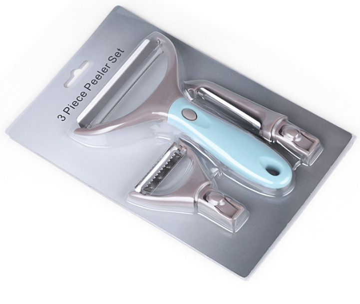 Creative Kitchen Gadgets Three-Piece Planer Set Three-in-One Peeler Multifunction Paring Knife Three-Piece Set