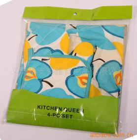 Microwave glove four Microwave oven four apron four polyester four