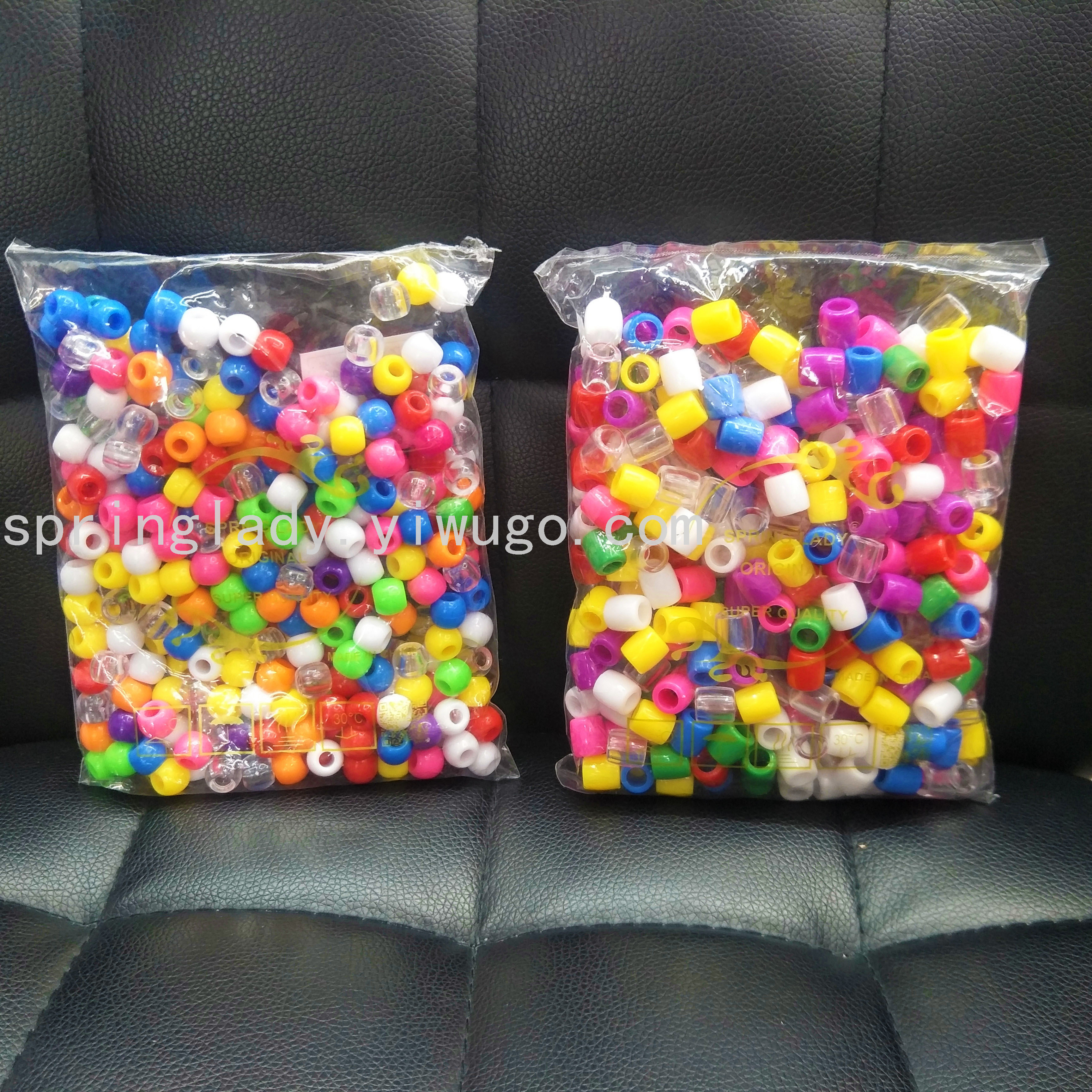 Wig Extension Beads Bag Transparent Mixed Colorful Beads Hair Accessories Hair Accessories Spring Lady