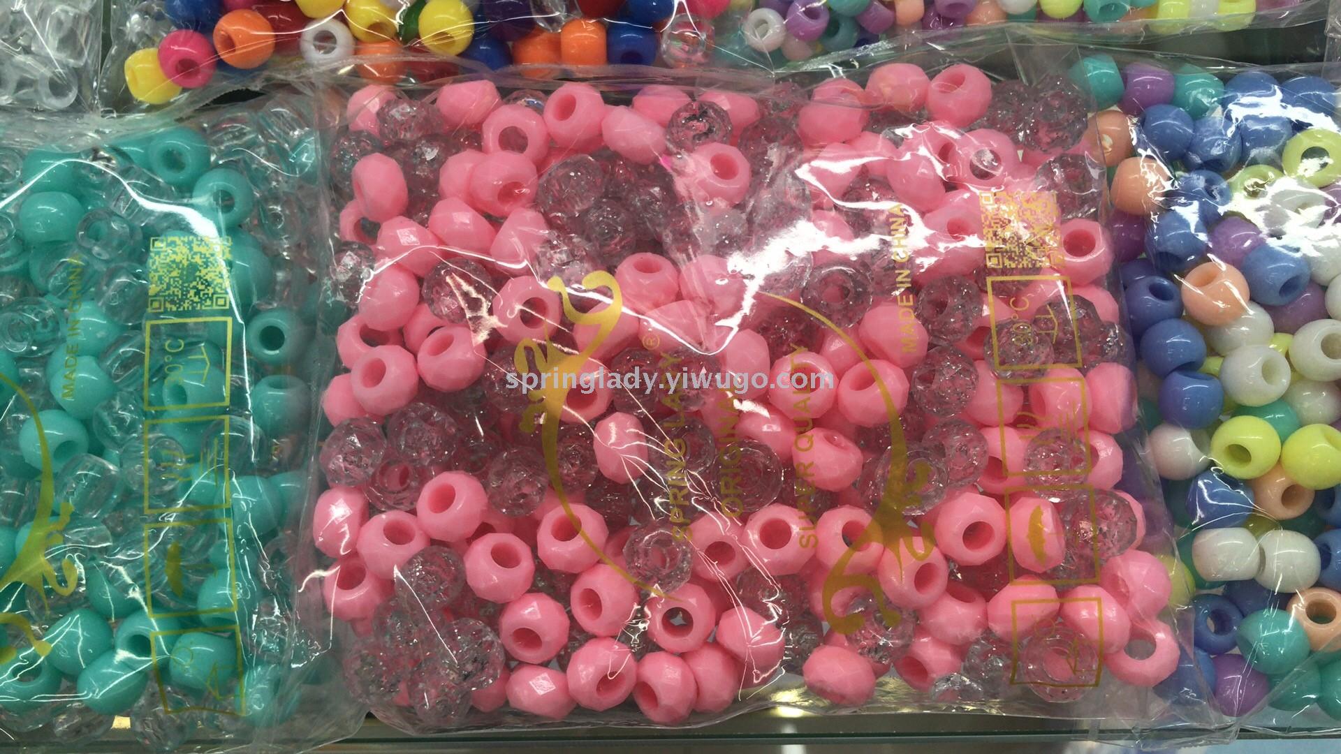 Wig Extension Beads Bag Transparent Mixed Colorful Beads Hair Accessories Hair Accessories Spring Lady