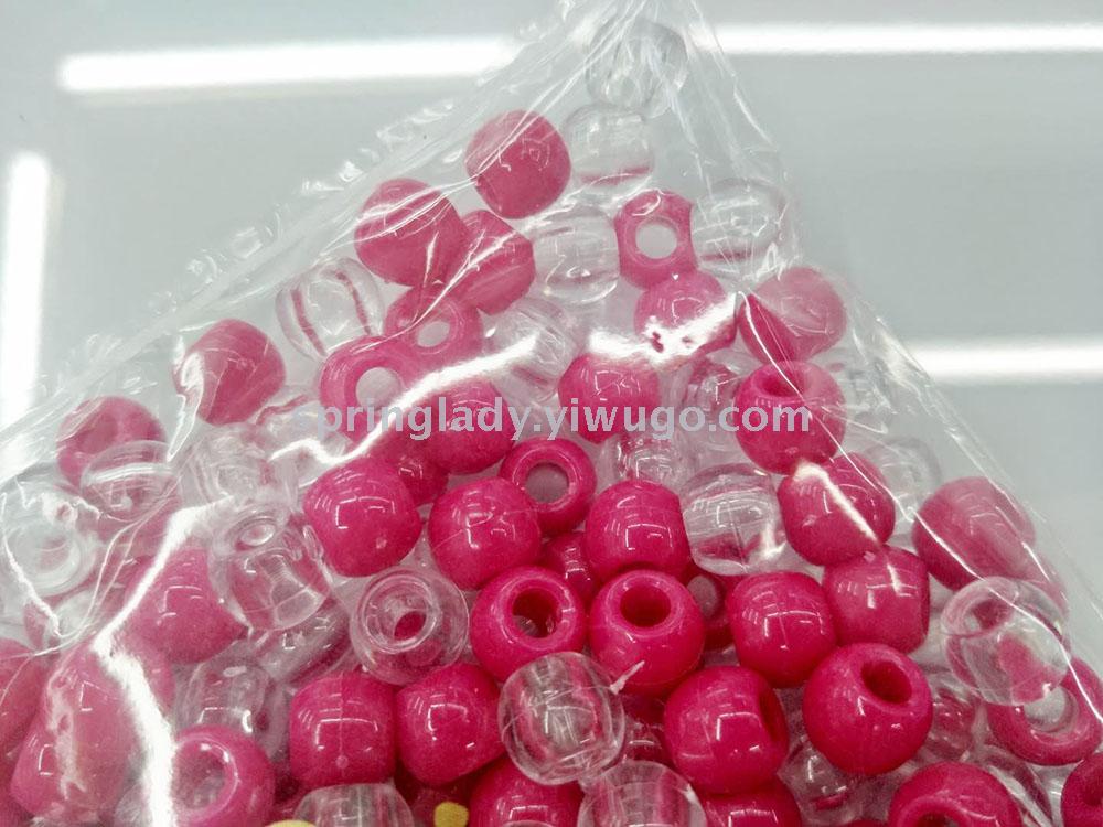Wig Extension Beads Bag Transparent Mixed Colorful Beads Hair Accessories Hair Accessories Spring Lady