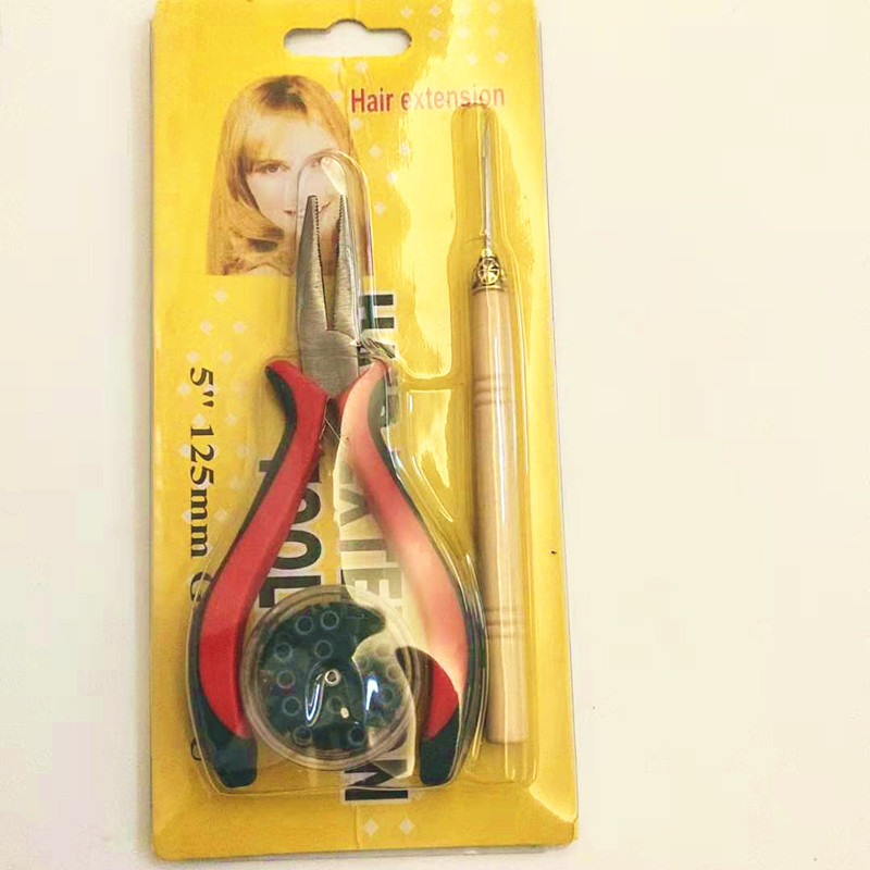 Hair Extension Pliers Wooden Crochet Hair Extension Ring Set Hair Extension Tools Set Affordable Hair Extension Set Hair Extension Set
