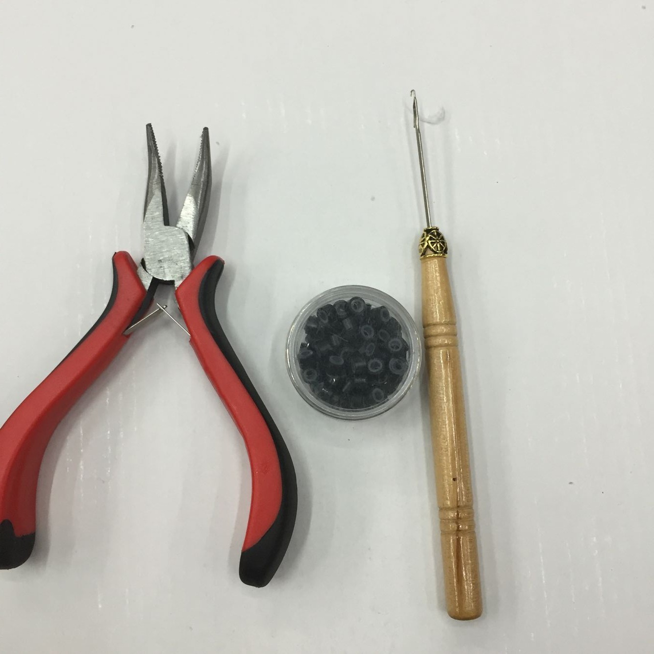 Hair Extension Pliers Wooden Crochet Hair Extension Ring Set Hair Extension Tools Set Affordable Hair Extension Set Hair Extension Set