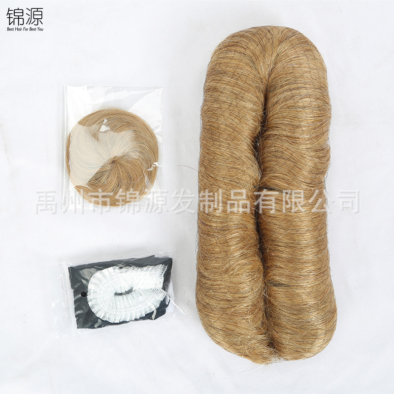 Real Short Roll Wig Set Janet28 Set African Hair Extension Human Wigs Stitching Headgear Manufacturer