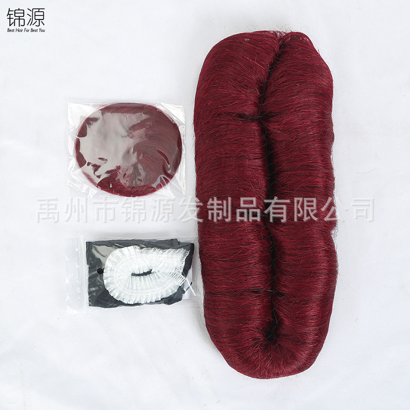 Real Short Roll Wig Set Janet28 Set African Hair Extension Human Wigs Stitching Headgear Manufacturer