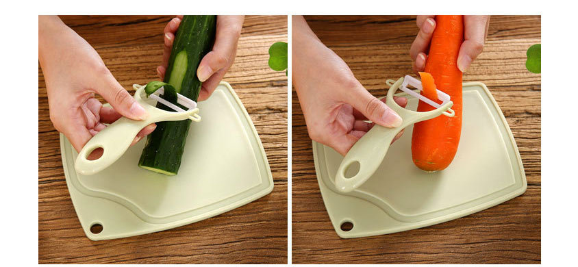 Knife Ceramic Knife ThreePiece Set Gift Food Supplement Fruit Knife Peler Paring Knife Cutting Board Combination Set