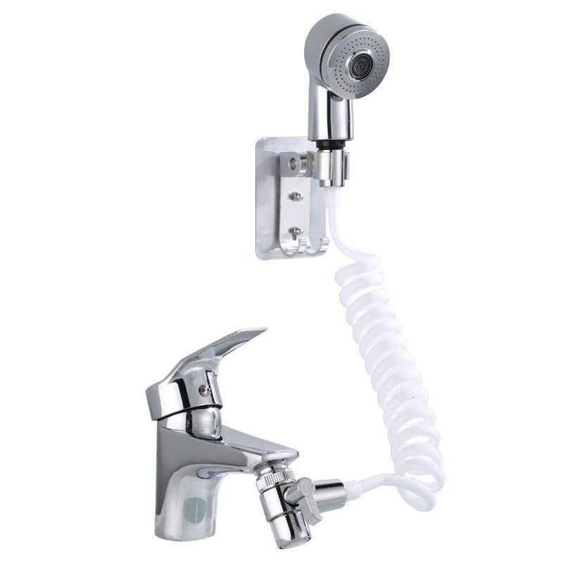 Wash Basin Faucet External Shower Toilet Washbasin Extension Shampoo Universal Hand-Held Small Nozzle Hair Shampoo Brush