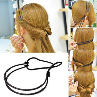 Korean New Hair Band Plastic Pattern Updo Gadget Four-Piece Hair Styling Tools Hair Extension Tool Hair Accessories