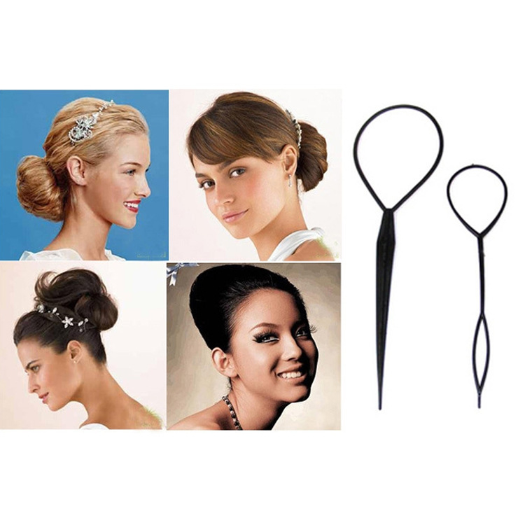 Portable Pattern Hair Puller Pin Updo Hair Extension Tool Portable Magic Hair Stick Pattern Hair Band
