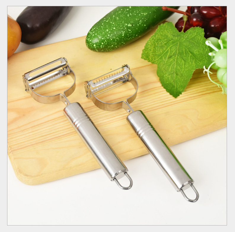 Stainless Steel Peeler Smiling Face Peeler Fruit and Vegetable Paring Knife Potato Grater Double-Headed Peeler Wholesale Stainless Steel Peeler Smiling Face Peeler Fruit and Vegetable Paring Knife Potato Grater Double-Headed Peeler Wholesale