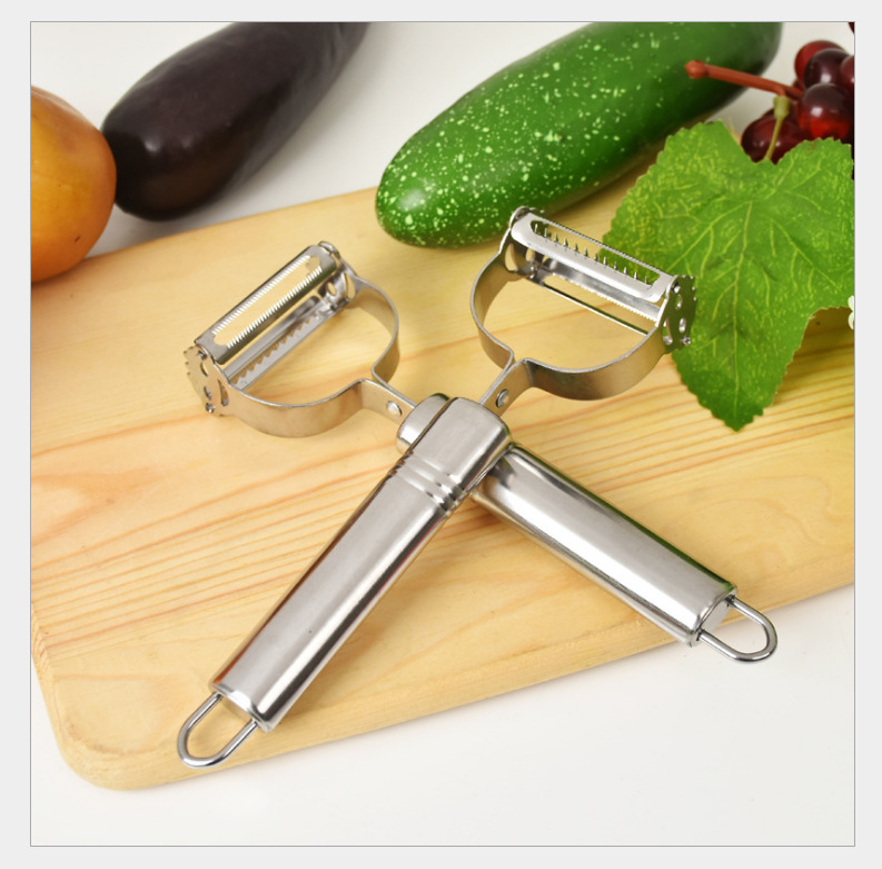 Stainless Steel Peeler Smiling Face Peeler Fruit and Vegetable Paring Knife Potato Grater Double-Headed Peeler Wholesale Stainless Steel Peeler Smiling Face Peeler Fruit and Vegetable Paring Knife Potato Grater Double-Headed Peeler Wholesale