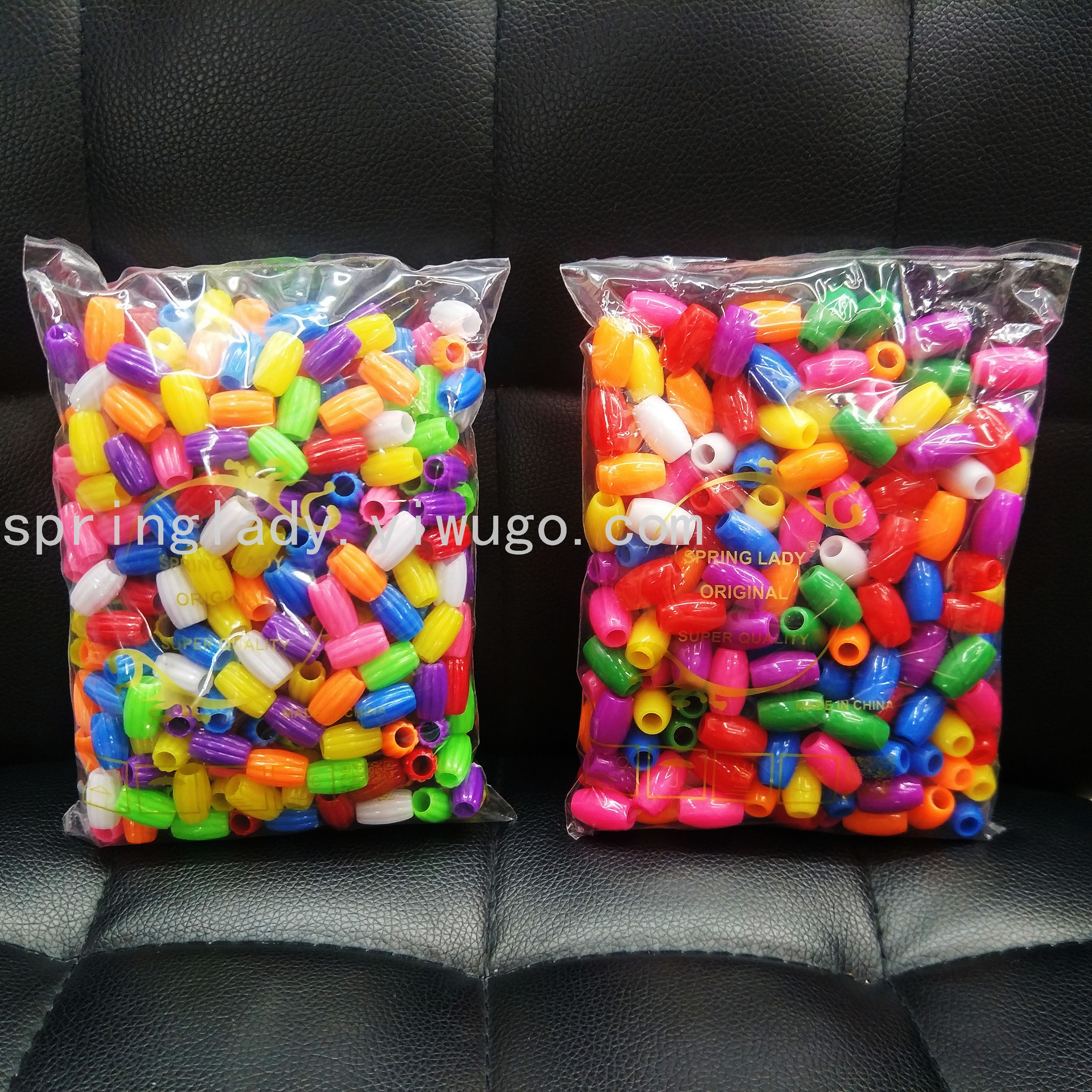 Wig Extension Beads Bag Transparent Mixed Colorful Beads Hair Accessories Hair Accessories Spring Lady