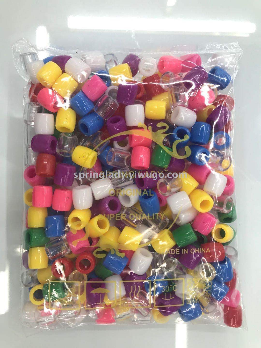 Wig Extension Beads Bag Transparent Mixed Colorful Beads Hair Accessories Hair Accessories Spring Lady