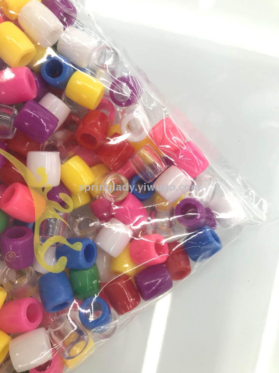 Wig Extension Beads Bag Transparent Mixed Colorful Beads Hair Accessories Hair Accessories Spring Lady