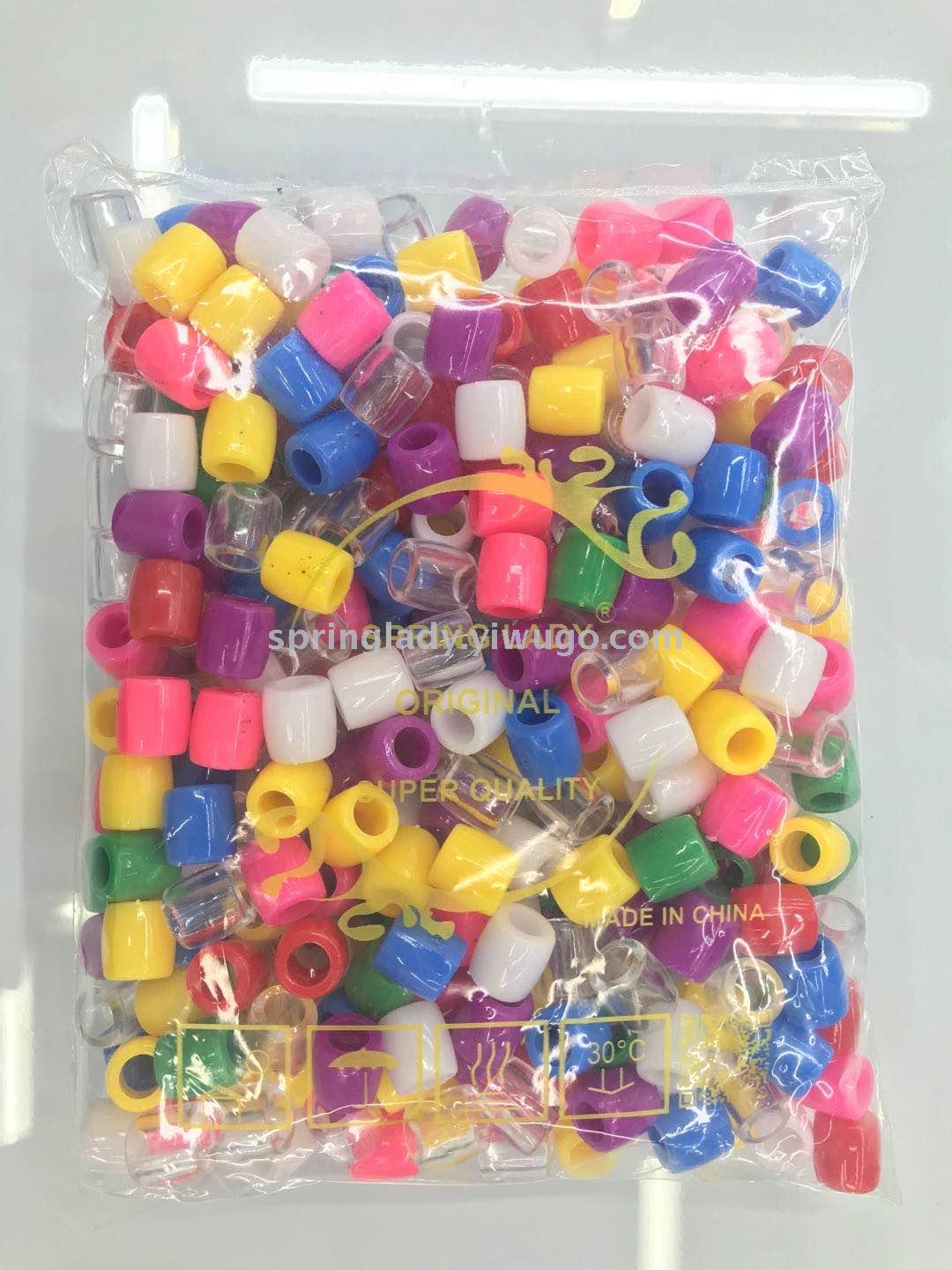 Wig Extension Beads Bag Transparent Mixed Colorful Beads Hair Accessories Hair Accessories Spring Lady