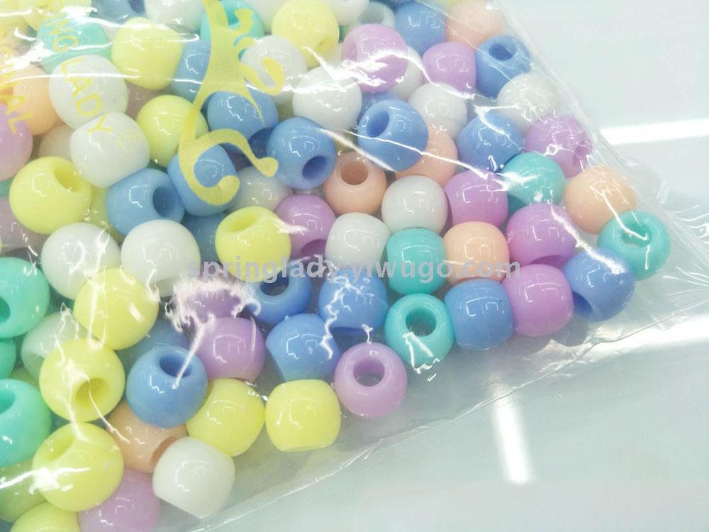 Wig Extension Beads Bag Transparent Mixed Colorful Beads Hair Accessories Hair Accessories Spring Lady