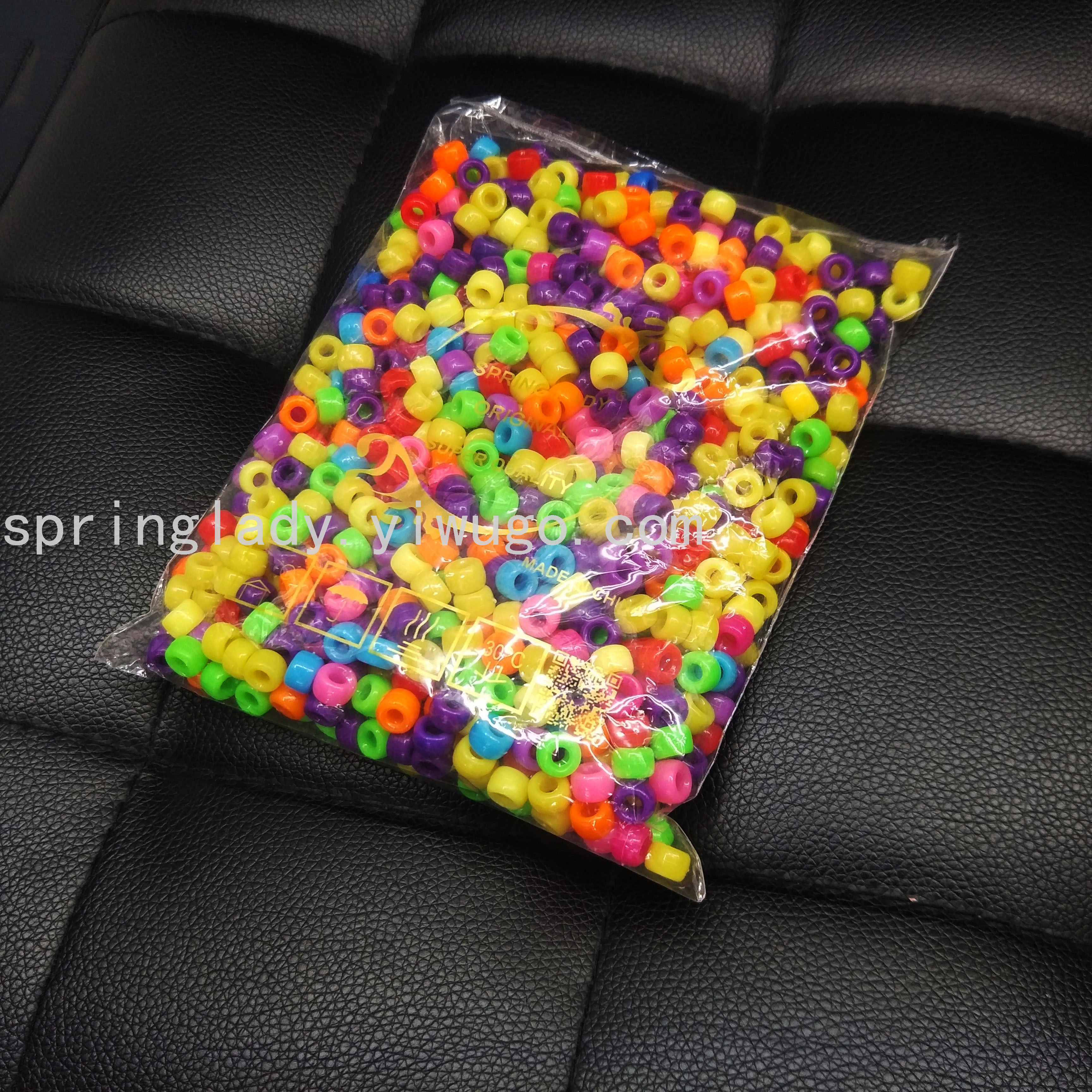 Wig Extension Beads Bag Transparent Mixed Colorful Beads Hair Accessories Hair Accessories Spring Lady