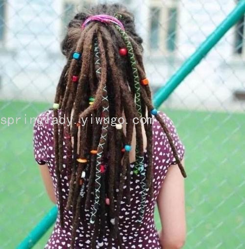 Wig Extension Beads Bag Transparent Mixed Colorful Beads Hair Accessories Hair Accessories Spring Lady