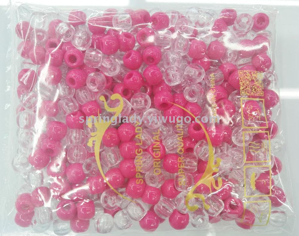 Wig Extension Beads Bag Transparent Mixed Colorful Beads Hair Accessories Hair Accessories Spring Lady