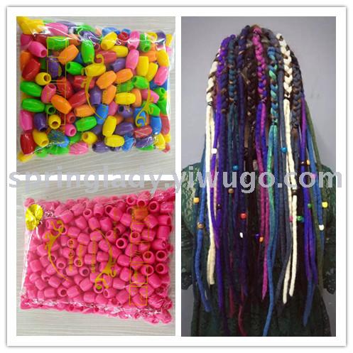 Wig Extension Beads Bag Transparent Mixed Colorful Beads Hair Accessories Hair Accessories Spring Lady