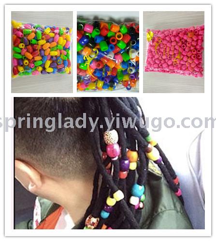 Wig Extension Beads Bag Transparent Mixed Colorful Beads Hair Accessories Hair Accessories Spring Lady