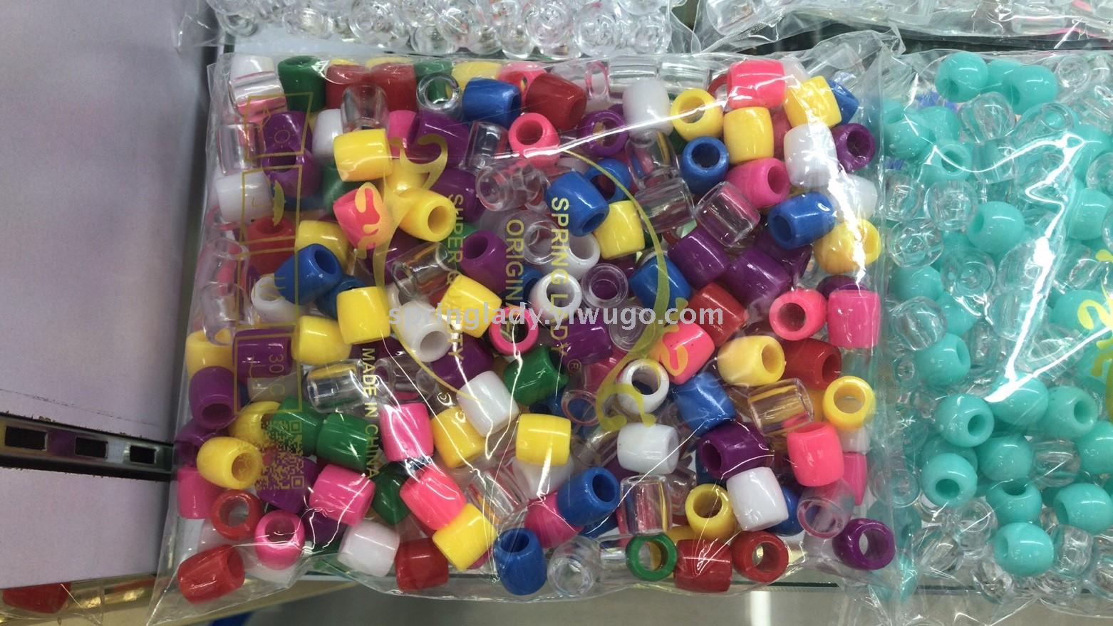 Wig Extension Beads Bag Transparent Mixed Colorful Beads Hair Accessories Hair Accessories Spring Lady