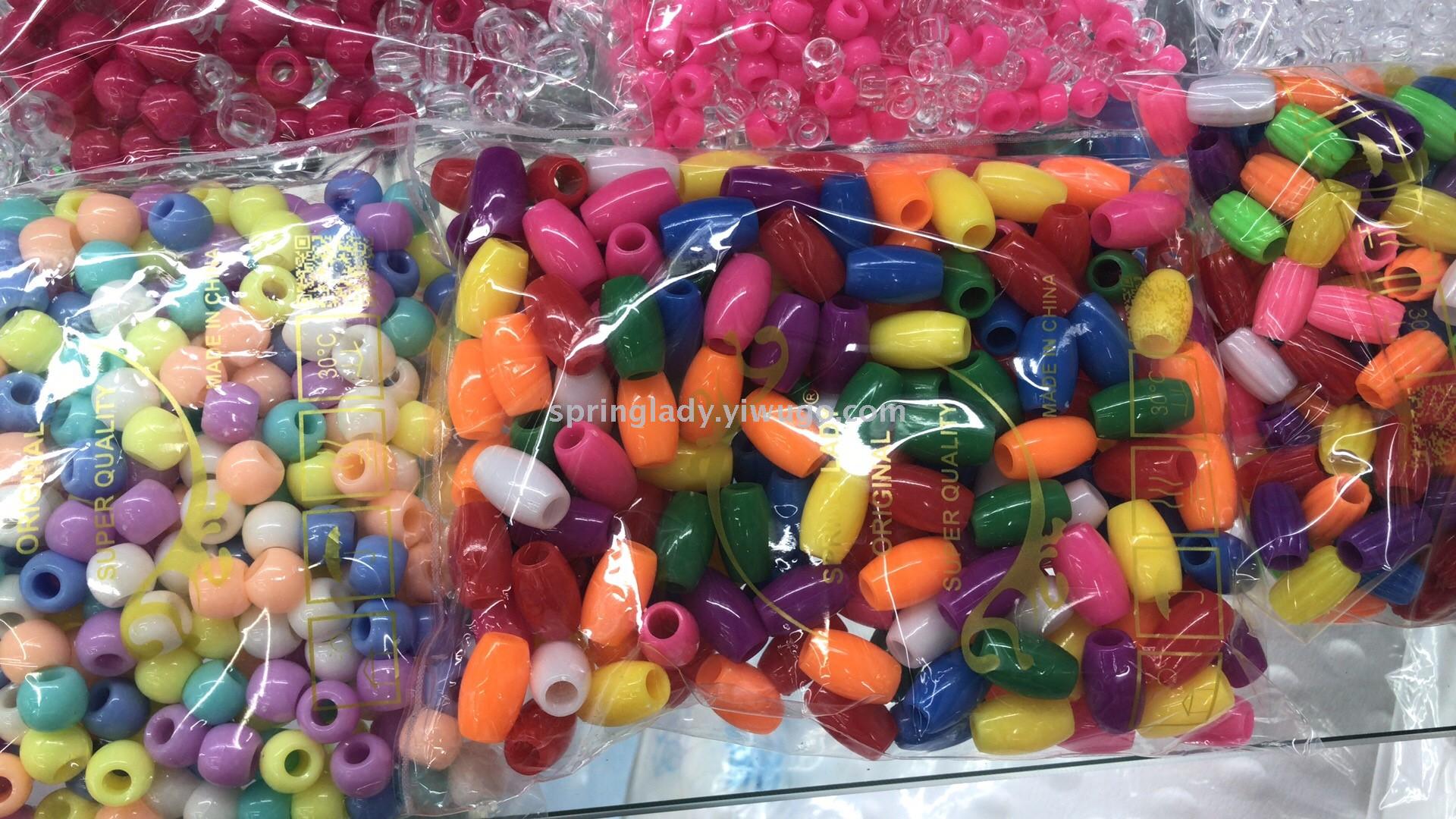 Wig Extension Beads Bag Transparent Mixed Colorful Beads Hair Accessories Hair Accessories Spring Lady
