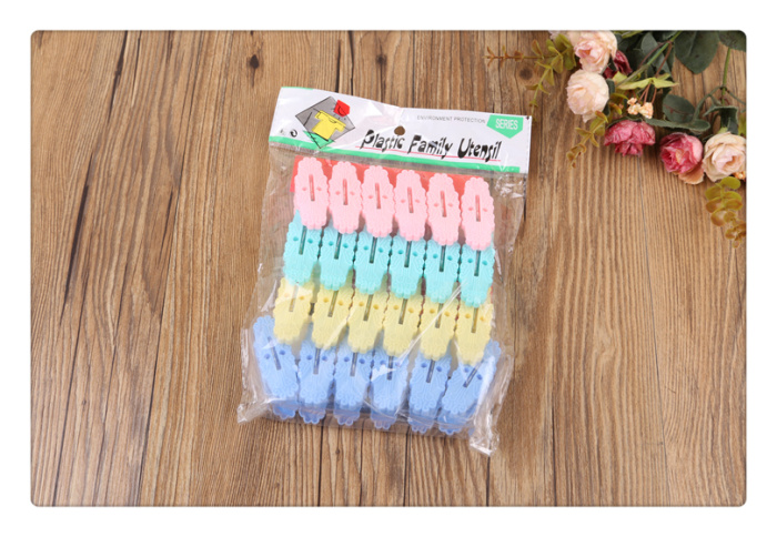 Manufacturer direct selling fashion household plastic clip clothes rack clip