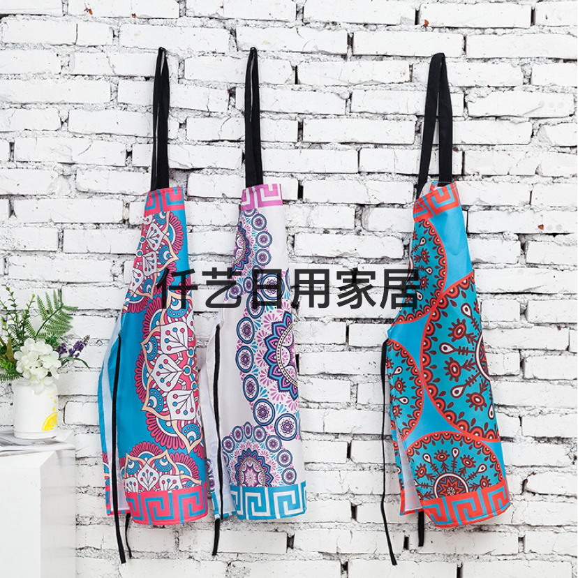Factory Direct Sales Digital Printing Insulation Three-Piece Kitchen Microwave Oven Gloves Mat Apron Anti-Scald and High Temperature Resistant