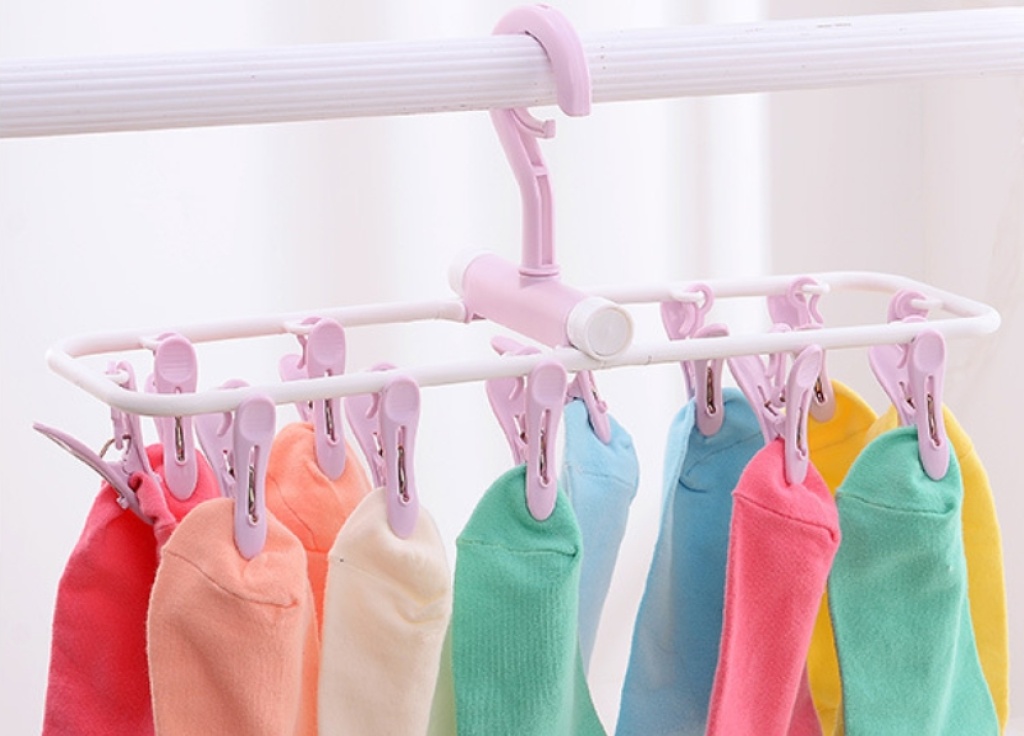 12 Plastic Clip Folding Clothes Hangers Underwear and Socks 12 Clip Clothes Clip Windproof Clip 12 Plastic Clip Folding Clothes Hangers Underwear and Socks 12 Clip Clothes Clip Windproof Clip