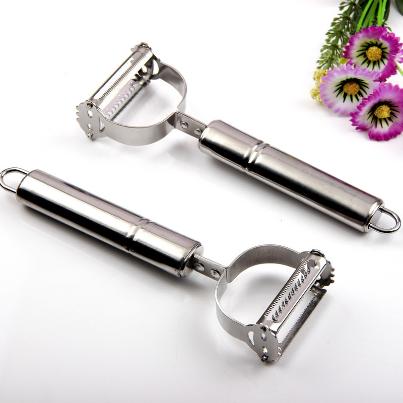 Running Rivers and Lakes Paring Knife Stainless Steel Kitchen Gadgets Multi-Purpose Vegetable and Fruit Peeling Planer Peeler