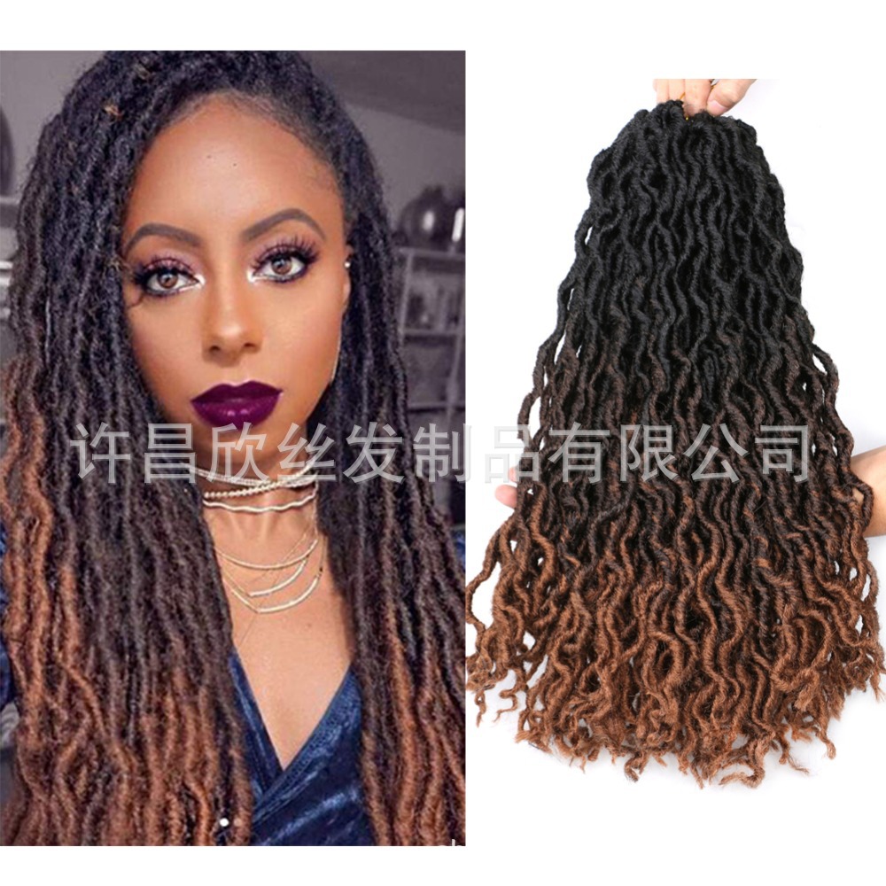 Cross-Border European and American African Dreadlocks Wig Crochet Hair Extension Gypsy Locs Hair Gypsy Chemical Fiber Wig