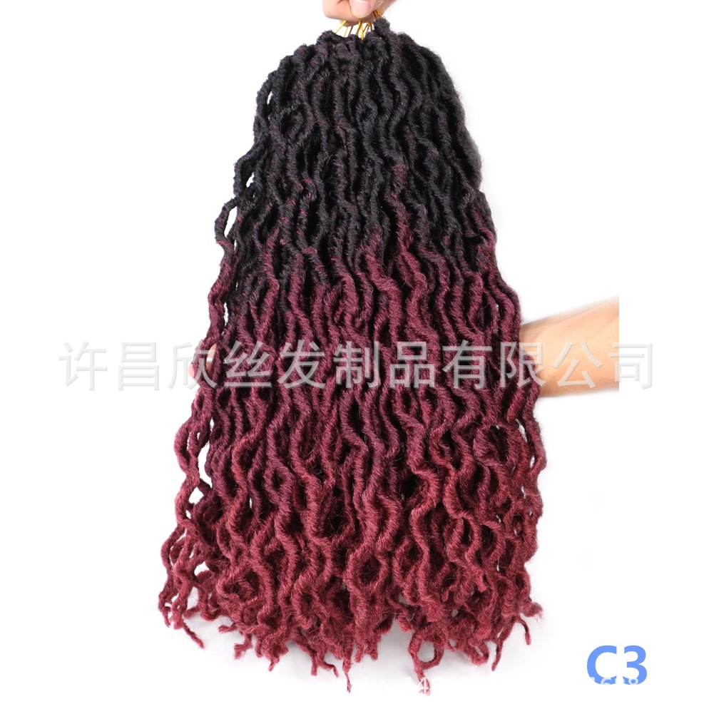 Cross-Border European and American African Dreadlocks Wig Crochet Hair Extension Gypsy Locs Hair Gypsy Chemical Fiber Wig