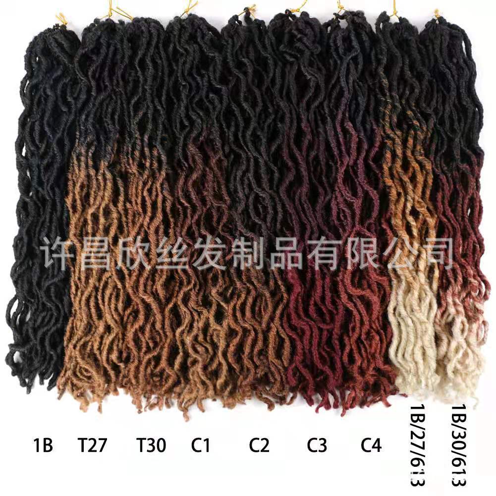 Cross-Border European and American African Dreadlocks Wig Crochet Hair Extension Gypsy Locs Hair Gypsy Chemical Fiber Wig