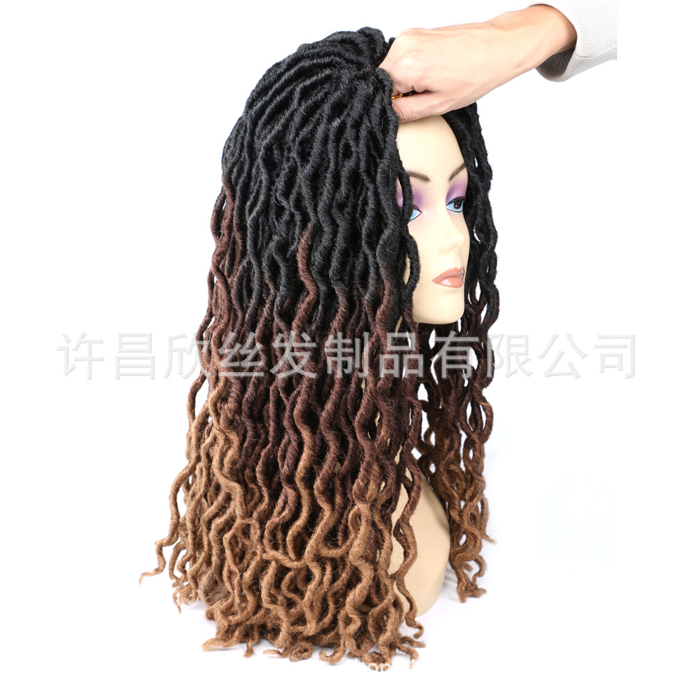 Cross-Border European and American African Dreadlocks Wig Crochet Hair Extension Gypsy Locs Hair Gypsy Chemical Fiber Wig