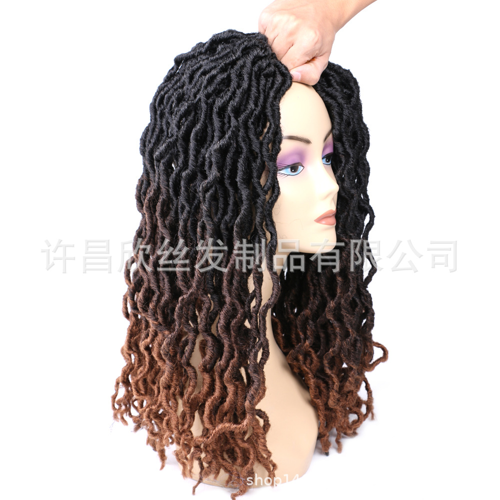 Cross-Border European and American African Dreadlocks Wig Crochet Hair Extension Gypsy Locs Hair Gypsy Chemical Fiber Wig