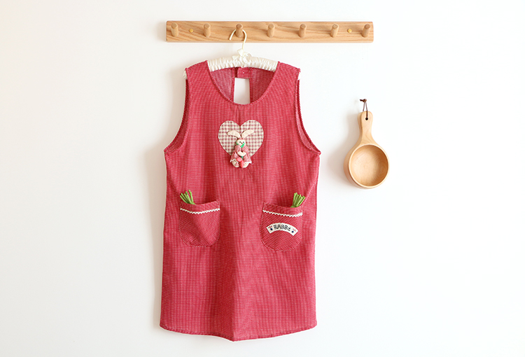 Korean Style Cotton and Linen Fashion Oil-Proof Bib Overclothes Baking Floral Coffee Shop Painting Overalls Sleeveless Apron