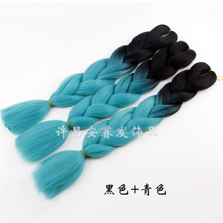 Wholesale African Braids Color Gradient Jumbo Braid Hair Temperature Silk Chemical Fiber Wig Extension Braids Wholesale African Braids Color Gradient Jumbo Braid Hair Temperature Silk Chemical Fiber Wig Extension Braids