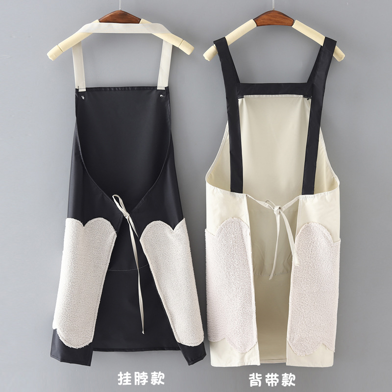 Fashion Simple Home Kitchen Apron Waterproof and Oil-Proof Women&#039;s Summer Thin Work Cooking Adult Apron Custom Men
