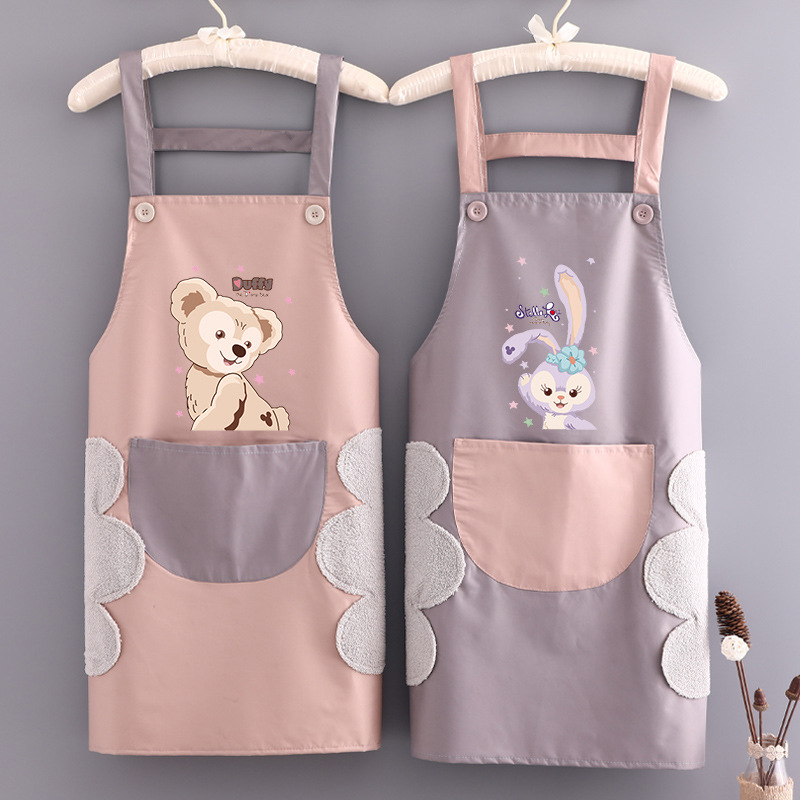 Fashion Simple Home Kitchen Apron Waterproof and Oil-Proof Women&#039;s Summer Thin Work Cooking Adult Apron Custom Men