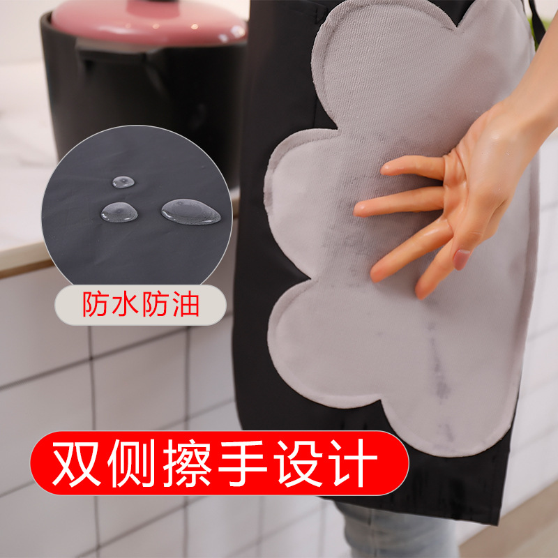 Fashion Simple Home Kitchen Apron Waterproof and Oil-Proof Women&#039;s Summer Thin Work Cooking Adult Apron Custom Men