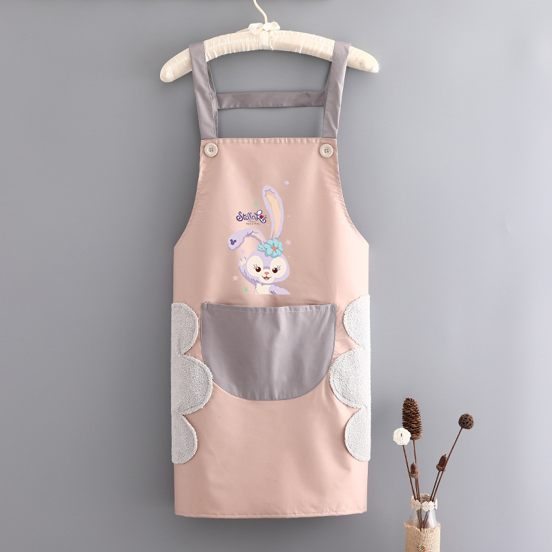 Fashion Simple Home Kitchen Apron Waterproof and Oil-Proof Women's Summer Thin Work Cooking Adult Apron Custom Men