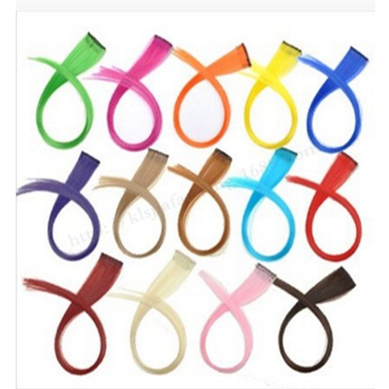 One-Piece Color Wig Set Women's Hot Rolled Chemical Fiber Long Straight Hair Color Hair Extension Spot